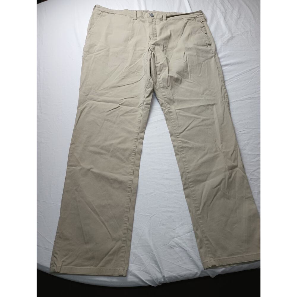 Mack Weldon Pants Mens 36x32 Tan Lightweight Cotton Blend Career Office